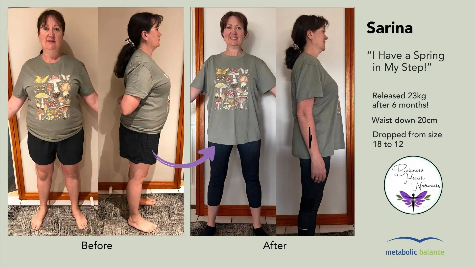 Sarina's successful experience with the Metabolic Balance Program: “I Have a Spring in My Step!”